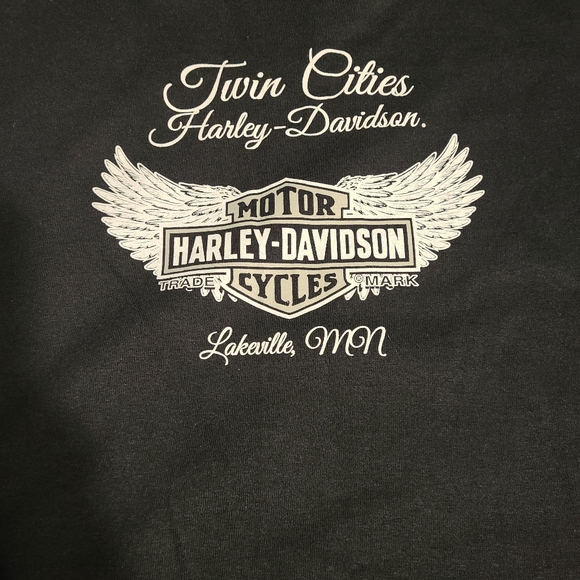 Black Harley Davidson t-shirt, women's 2XL - Picture 2 of 3